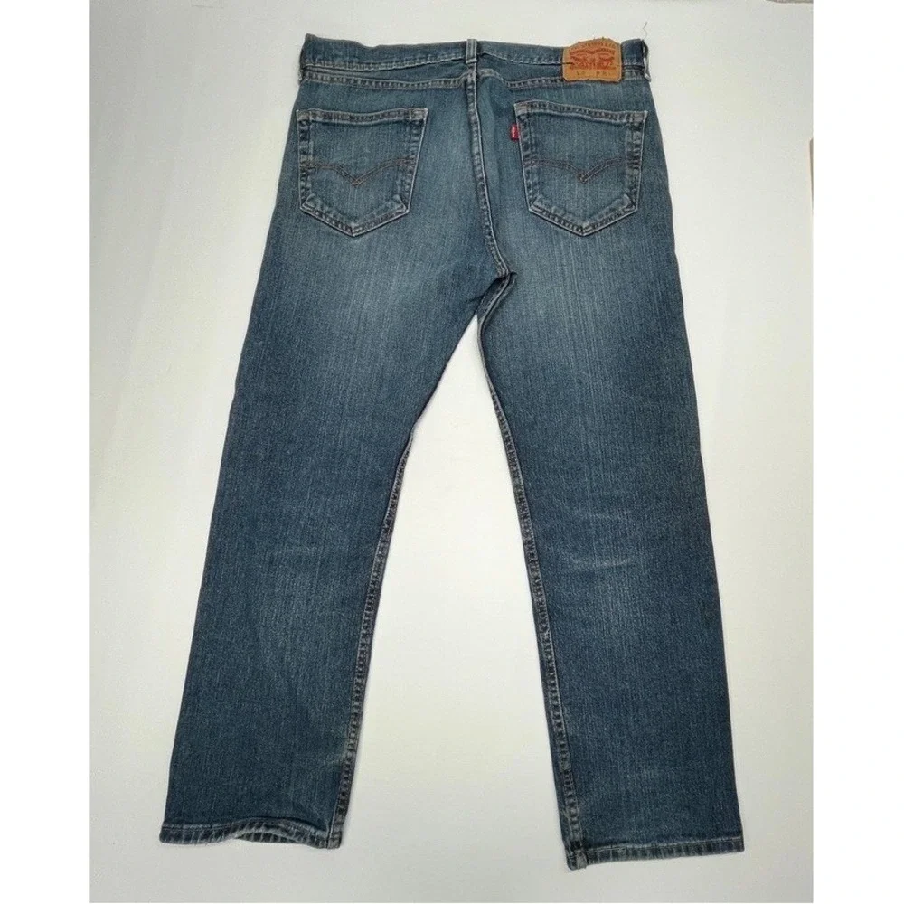 Levis 505 Regular Fit Jeans Blue 36x30 Classic‎ Straight Leg Denim Everyday